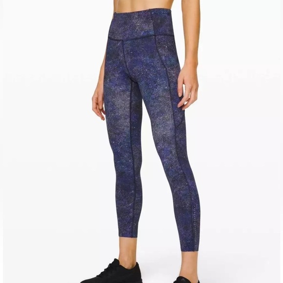 Lululemon RARE Fast Free Tight II 25" Nulux Polar Lights Blue Multi Celestial 6 - Picture 2 of 12